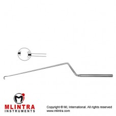 Landolt Micro Curette Bayonet Shaped - Malleable Stainless Steel, 26 cm - 10 1/4"